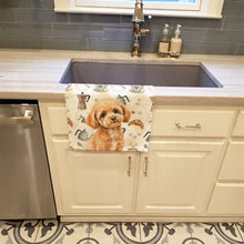 Load image into Gallery viewer, Toy Apricot Poodle Coffee Bar Kitchen Towel