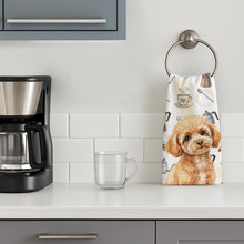 Load image into Gallery viewer, Toy Apricot Poodle Coffee Bar Kitchen Towel