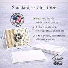 Load image into Gallery viewer, Toy Parti Poodle Coffee Bar Greeting Cards Pack of 8