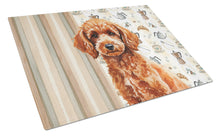 Load image into Gallery viewer, Toy Red Poodle Coffee Bar Glass Cutting Board