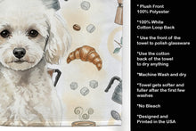 Load image into Gallery viewer, Toy White Poodle Coffee Bar Kitchen Towel