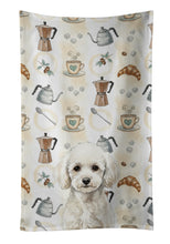 Load image into Gallery viewer, Toy White Poodle Coffee Bar Kitchen Towel