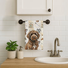 Load image into Gallery viewer, Brown Portuguese Water Dog Coffee Bar Kitchen Towel