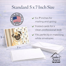Load image into Gallery viewer, Fawn Pug Coffee Bar Greeting Cards Pack of 8