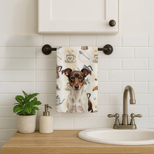 Load image into Gallery viewer, Chocolate and White Rat Terrier Coffee Bar Kitchen Towel