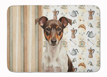 Load image into Gallery viewer, Chocolate and White Rat Terrier Coffee Bar Memory Foam Kitchen Mat