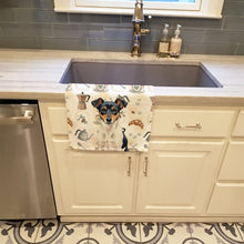 Load image into Gallery viewer, Tricolor Rat Terrier Coffee Bar Kitchen Towel