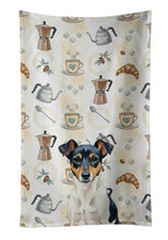 Load image into Gallery viewer, Tricolor Rat Terrier Coffee Bar Kitchen Towel