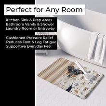 Load image into Gallery viewer, Tricolor Rat Terrier Coffee Bar Memory Foam Kitchen Mat
