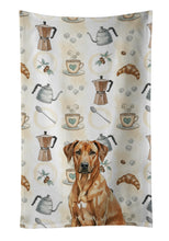 Load image into Gallery viewer, Rhodesian Ridgeback Coffee Bar Kitchen Towel
