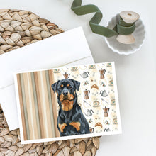 Load image into Gallery viewer, Rottweiler Coffee Bar Greeting Cards Pack of 8