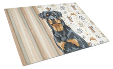 Load image into Gallery viewer, Rottweiler Coffee Bar Glass Cutting Board