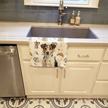 Load image into Gallery viewer, Tricolor Russell Terrier Coffee Bar Kitchen Towel