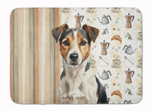 Load image into Gallery viewer, Tricolor Russell Terrier Coffee Bar Memory Foam Kitchen Mat