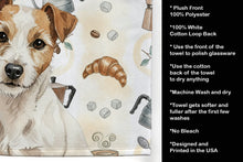 Load image into Gallery viewer, White with Tan Markings Russell Terrier Coffee Bar Kitchen Towel