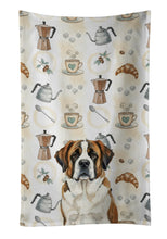 Load image into Gallery viewer, Brindle and White Saint Bernard Coffee Bar Kitchen Towel