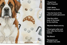 Load image into Gallery viewer, Brown and White Saint Bernard Coffee Bar Kitchen Towel