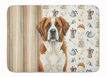 Load image into Gallery viewer, Brown and White Saint Bernard Coffee Bar Memory Foam Kitchen Mat