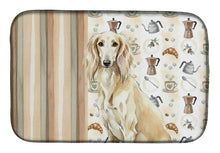 Load image into Gallery viewer, Cream Saluki Coffee Bar Dish Drying Mat