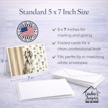 Load image into Gallery viewer, Grizzle Saluki Coffee Bar Greeting Cards Pack of 8