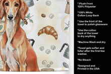 Load image into Gallery viewer, Red Saluki Coffee Bar Kitchen Towel