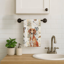 Load image into Gallery viewer, Red Saluki Coffee Bar Kitchen Towel