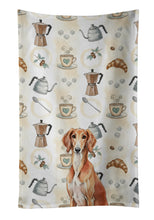 Load image into Gallery viewer, Red Saluki Coffee Bar Kitchen Towel