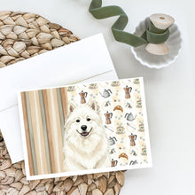 Load image into Gallery viewer, Cream Samoyed Coffee Bar Greeting Cards Pack of 8