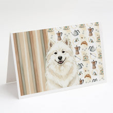 Load image into Gallery viewer, Cream Samoyed Coffee Bar Greeting Cards Pack of 8