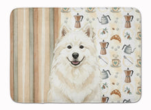 Load image into Gallery viewer, Cream Samoyed Coffee Bar Memory Foam Kitchen Mat