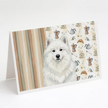 Load image into Gallery viewer, White Samoyed Coffee Bar Greeting Cards Pack of 8