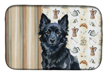 Load image into Gallery viewer, Schipperke Coffee Bar Dish Drying Mat