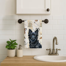 Load image into Gallery viewer, Schipperke Coffee Bar Kitchen Towel