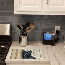 Load image into Gallery viewer, Schipperke Coffee Bar Glass Cutting Board
