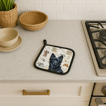 Load image into Gallery viewer, Schipperke Coffee Bar Pair of Pot Holders