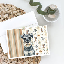 Load image into Gallery viewer, Schnauzer Coffee Bar Greeting Cards Pack of 8