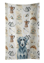 Load image into Gallery viewer, Blue-Gray Scottish Deerhound Coffee Bar Kitchen Towel