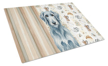 Load image into Gallery viewer, Blue-Gray Scottish Deerhound Coffee Bar Glass Cutting Board