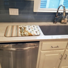 Load image into Gallery viewer, Wheaten Scottish Deerhound Coffee Bar Dish Drying Mat