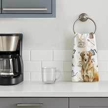 Load image into Gallery viewer, Wheaten Scottish Deerhound Coffee Bar Kitchen Towel