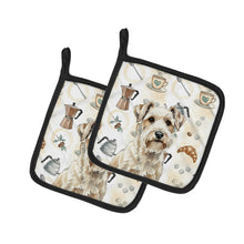 Load image into Gallery viewer, Sealyham Terrier Coffee Bar Pair of Pot Holders