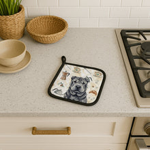 Load image into Gallery viewer, Black Shar Pei Coffee Bar Pair of Pot Holders