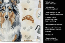 Load image into Gallery viewer, Blue Merle Sheltie Coffee Bar Kitchen Towel