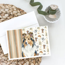 Load image into Gallery viewer, Sable Sheltie Coffee Bar Greeting Cards Pack of 8