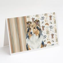Load image into Gallery viewer, Sable Sheltie Coffee Bar Greeting Cards Pack of 8