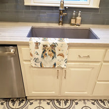Load image into Gallery viewer, Sable Sheltie Coffee Bar Kitchen Towel