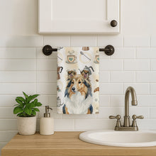 Load image into Gallery viewer, Sable Sheltie Coffee Bar Kitchen Towel