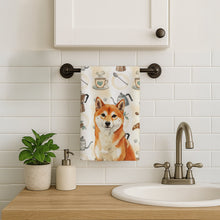 Load image into Gallery viewer, Red Shiba Inu Coffee Bar Kitchen Towel