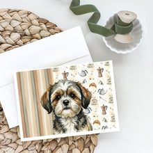 Load image into Gallery viewer, Brindle Shih Tzu Coffee Bar Greeting Cards Pack of 8