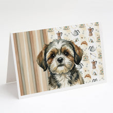 Load image into Gallery viewer, Brindle Shih Tzu Coffee Bar Greeting Cards Pack of 8